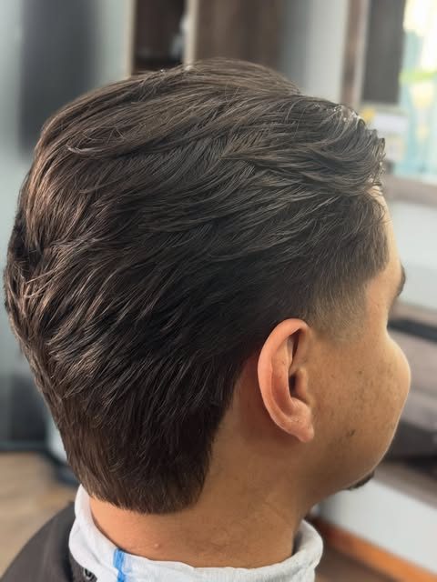 Corte finalizado, vista da nuca